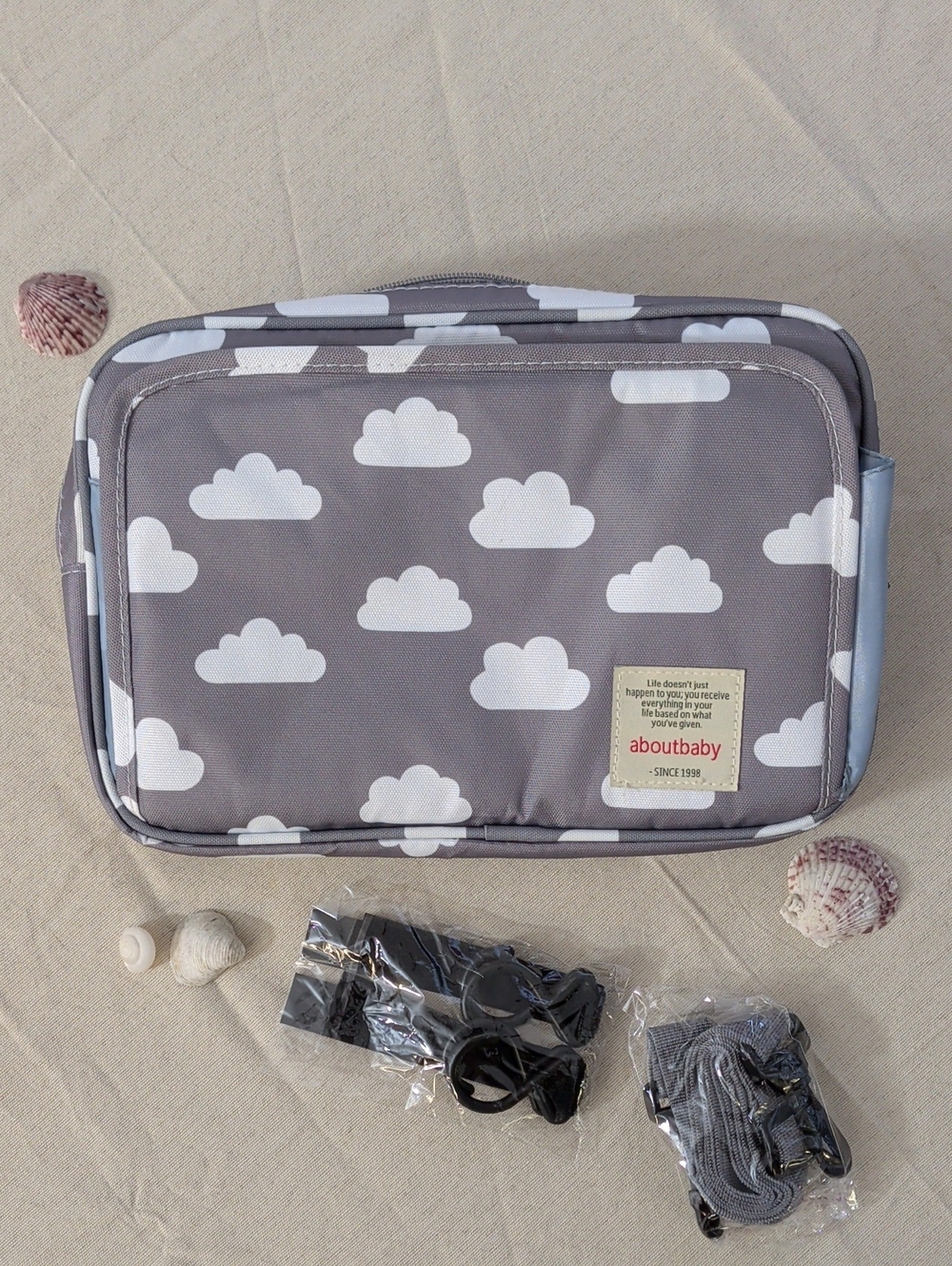 Baby Bottle Bag Cloud Pattern 🍼
